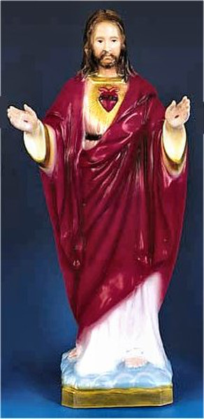 Blessing Sacred Heart Color Statue Lawn Ornament